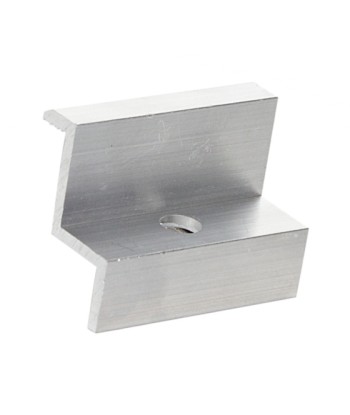 End clamp 30 mm silver